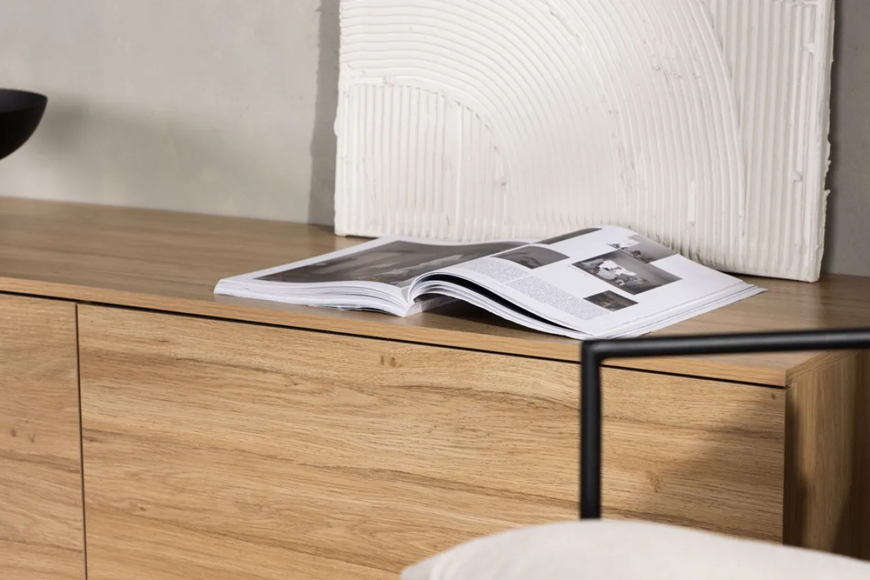 Houten dressoir Leona Zwart