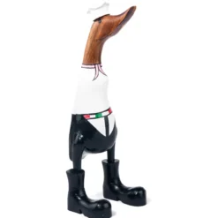 Houten eend chef kok