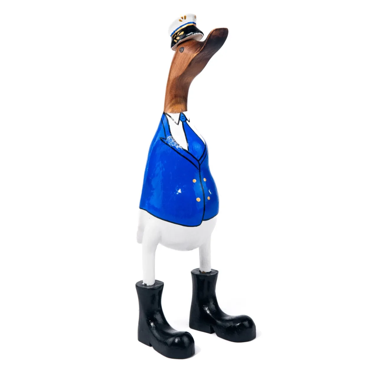 Houten eend kapitein