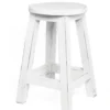 Houten krukje wit whitewash