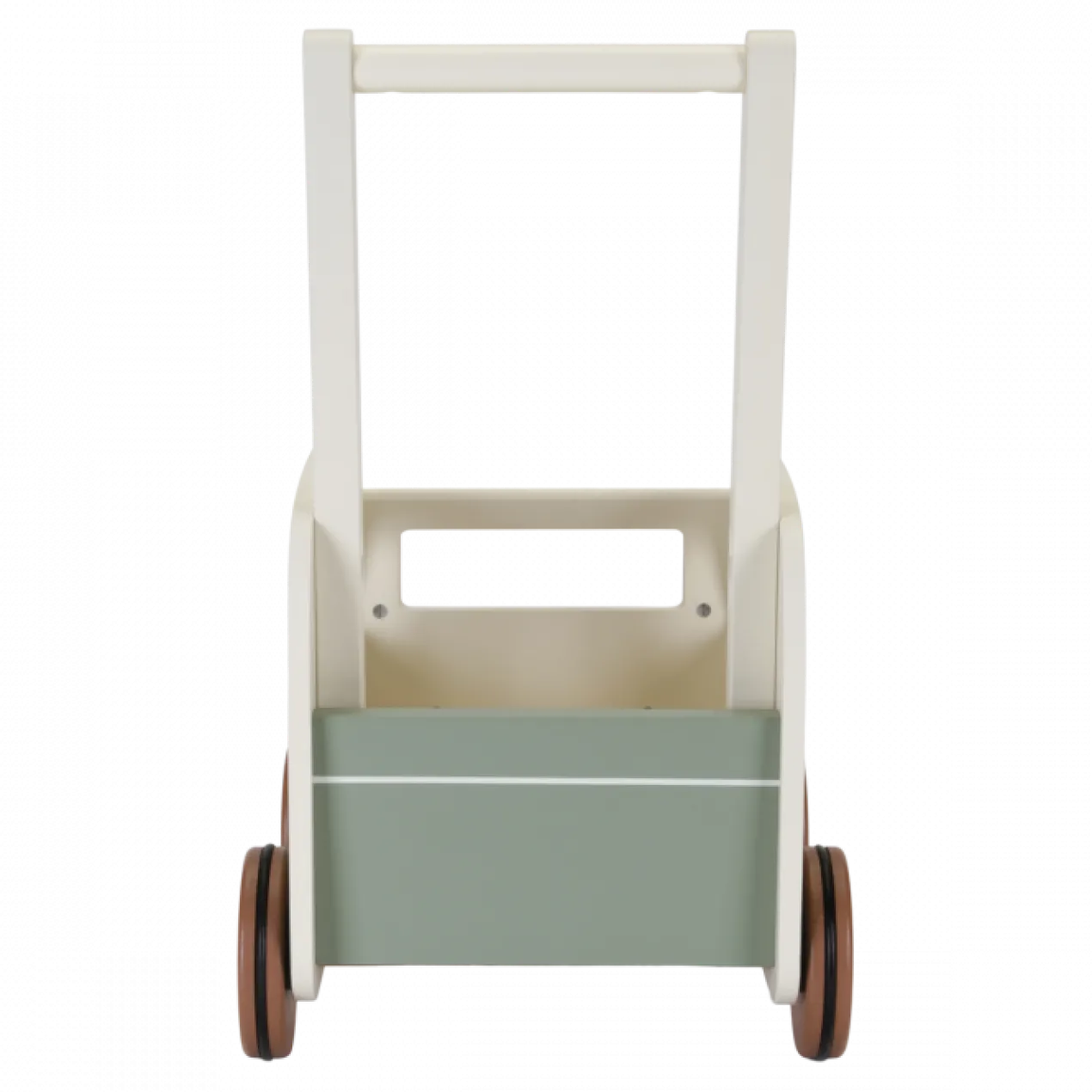 Houten loopwagen