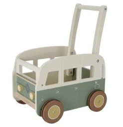 Houten loopwagen
