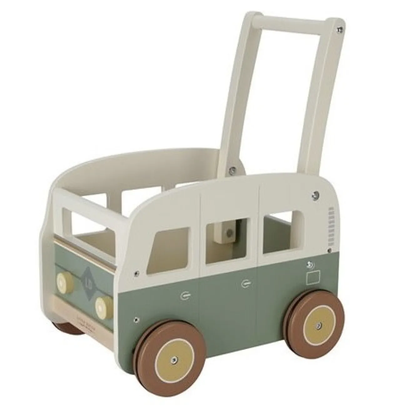 Houten loopwagen
