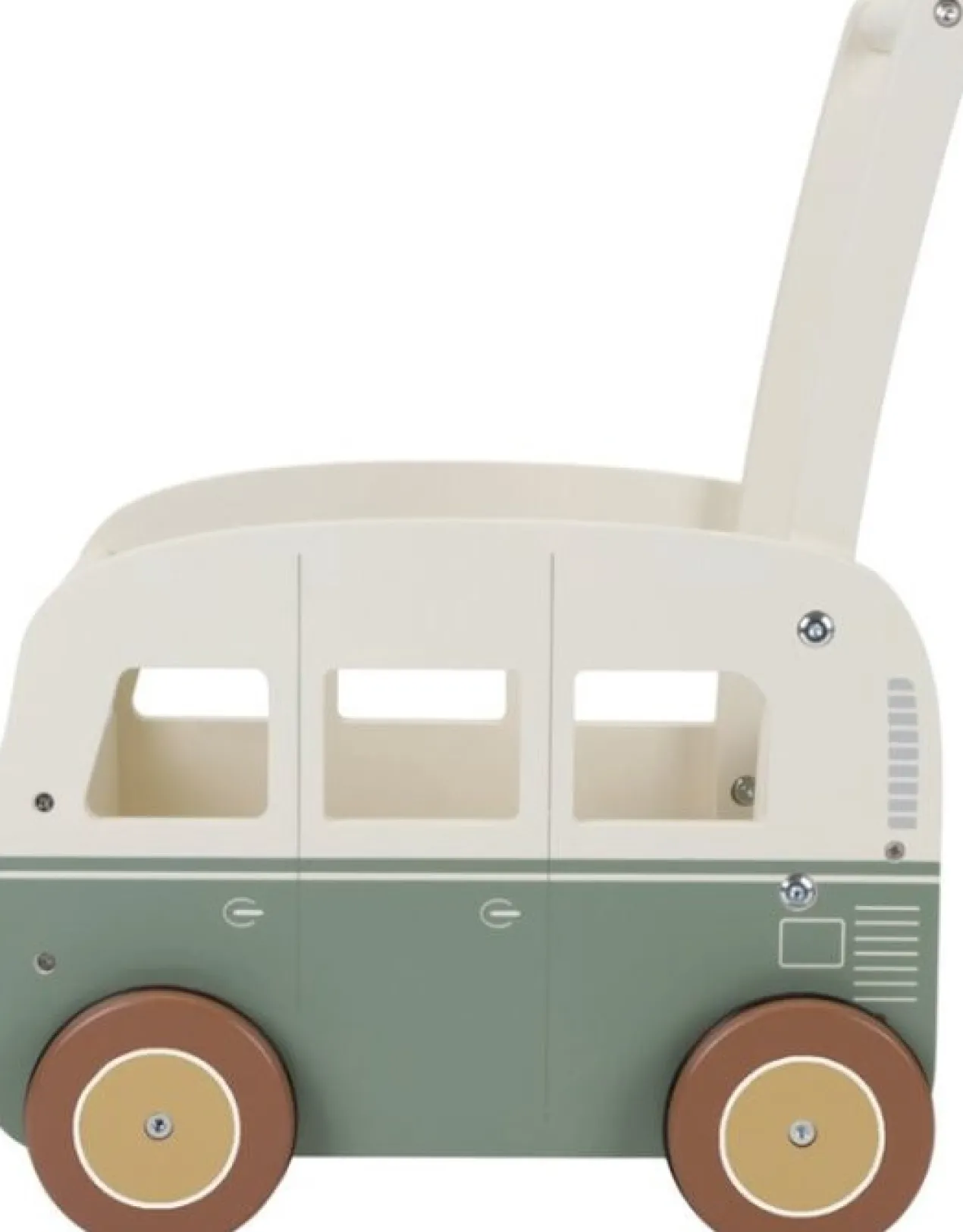 Houten loopwagen