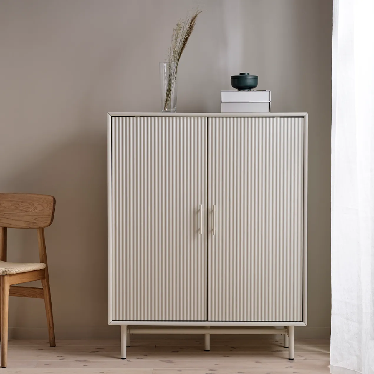 Houten opbergkast Arlo Grijs