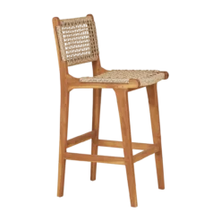 Houten tuin barkruk Elodie Naturel