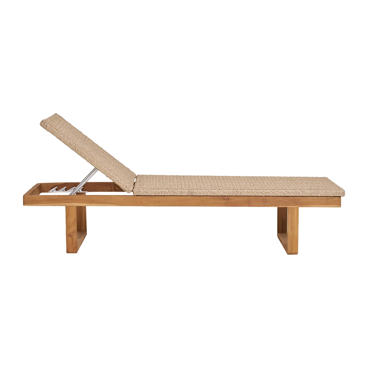 Houten tuin loungestoel Elodie Naturel