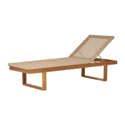 Houten tuin loungestoel Elodie Naturel