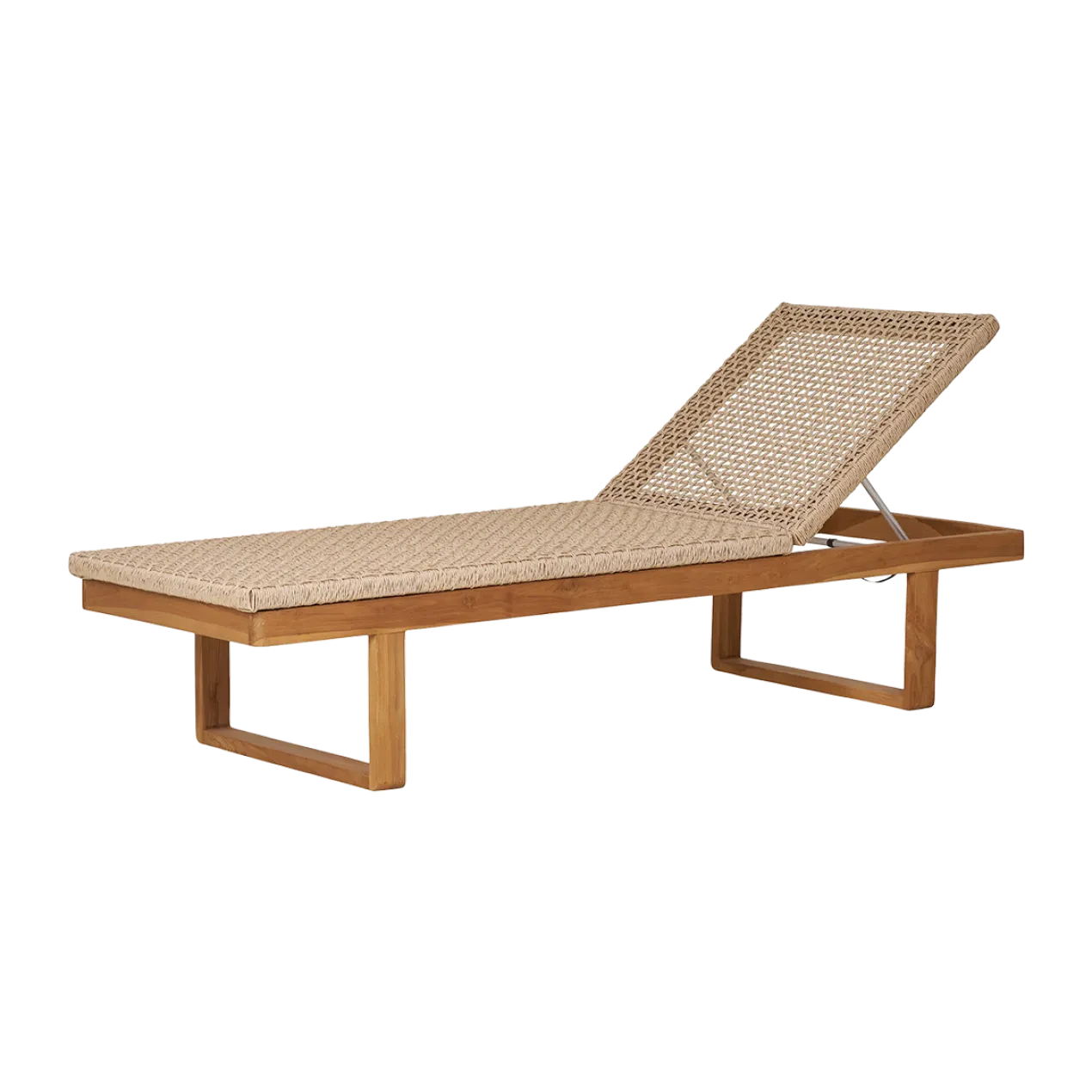 Houten tuin loungestoel Elodie Naturel