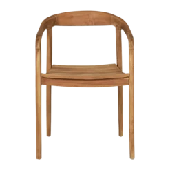 Houten tuinstoel Claudette Naturel