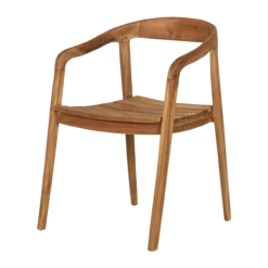 Houten tuinstoel Claudette Naturel
