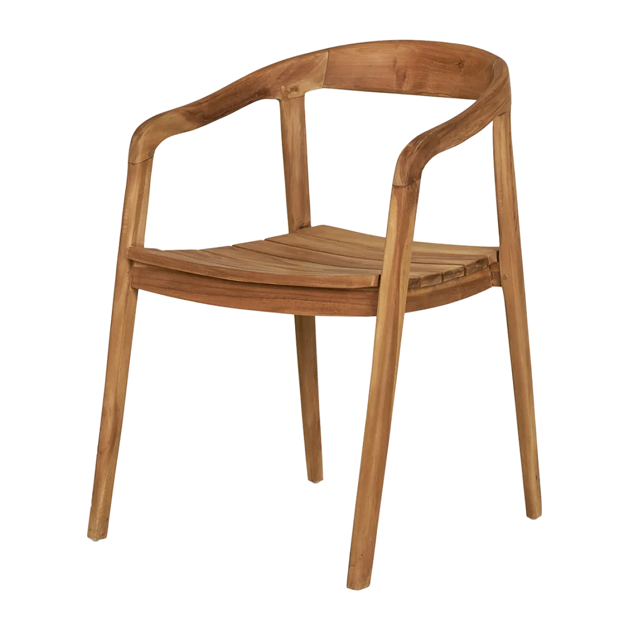 Houten tuinstoel Claudette Naturel