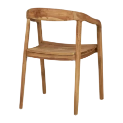 Houten tuinstoel Claudette Naturel