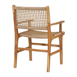 Houten tuinstoel Elodie - met armleuningen Naturel