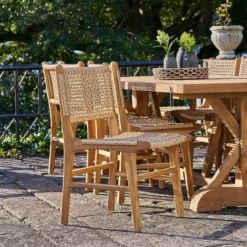 Houten tuinstoel Elodie Naturel
