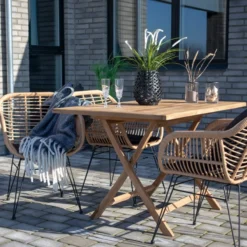 Houten tuintafel Jane Naturel