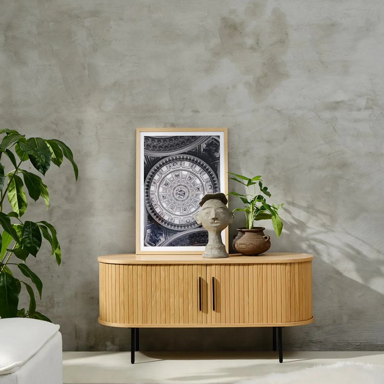 Houten tv meubel Lenn Gerookt eiken