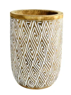 Houten vaas Lingkaran