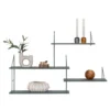 Houten wandrek Mady groen Mady houten wandrek groen - 99 x 62 cm
