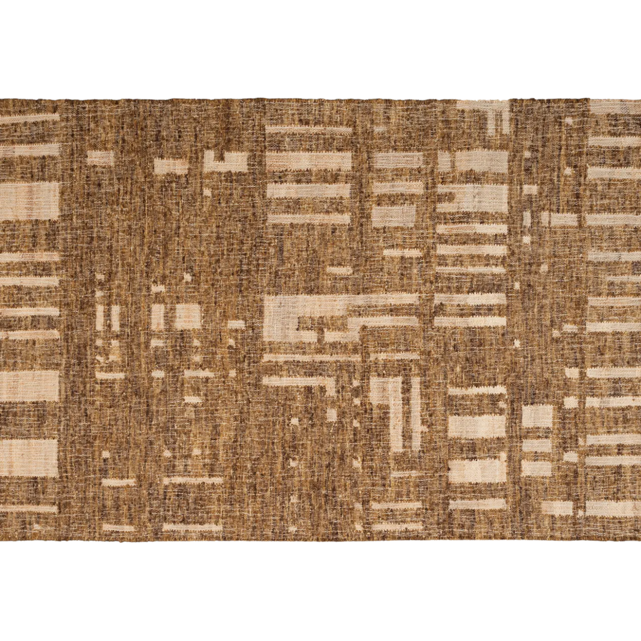 Ian handgeweven vloerkleed wol/katoen bruin 170x240cm