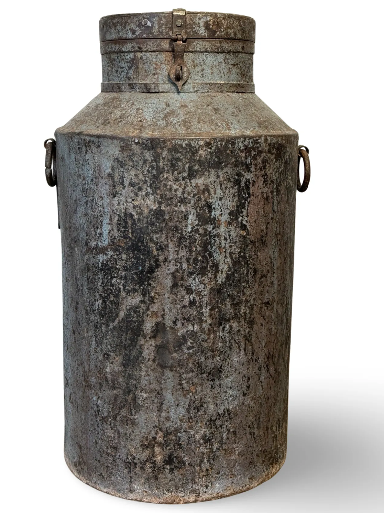 IJzeren pot blauw/grijs IJzeren pot bl/grijs uniek