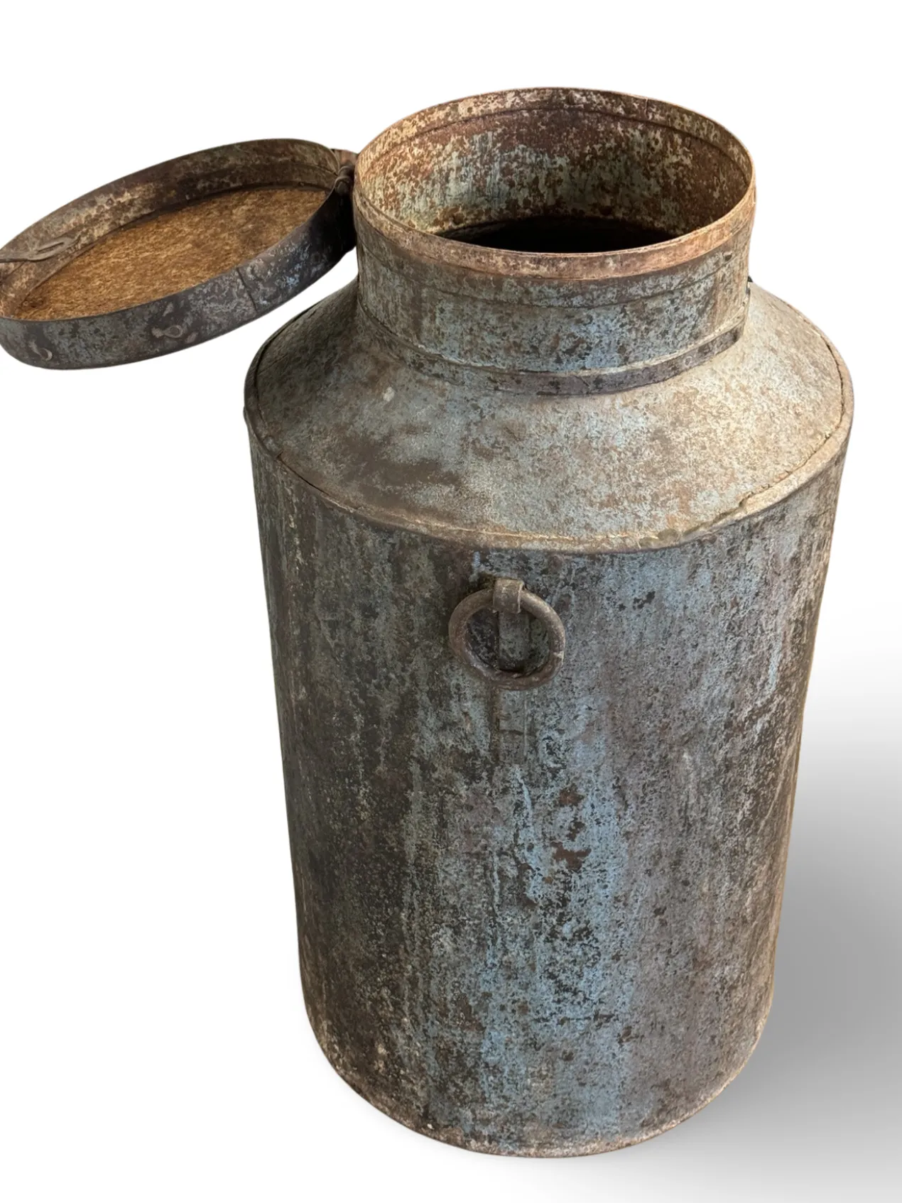 IJzeren pot blauw/grijs IJzeren pot bl/grijs uniek