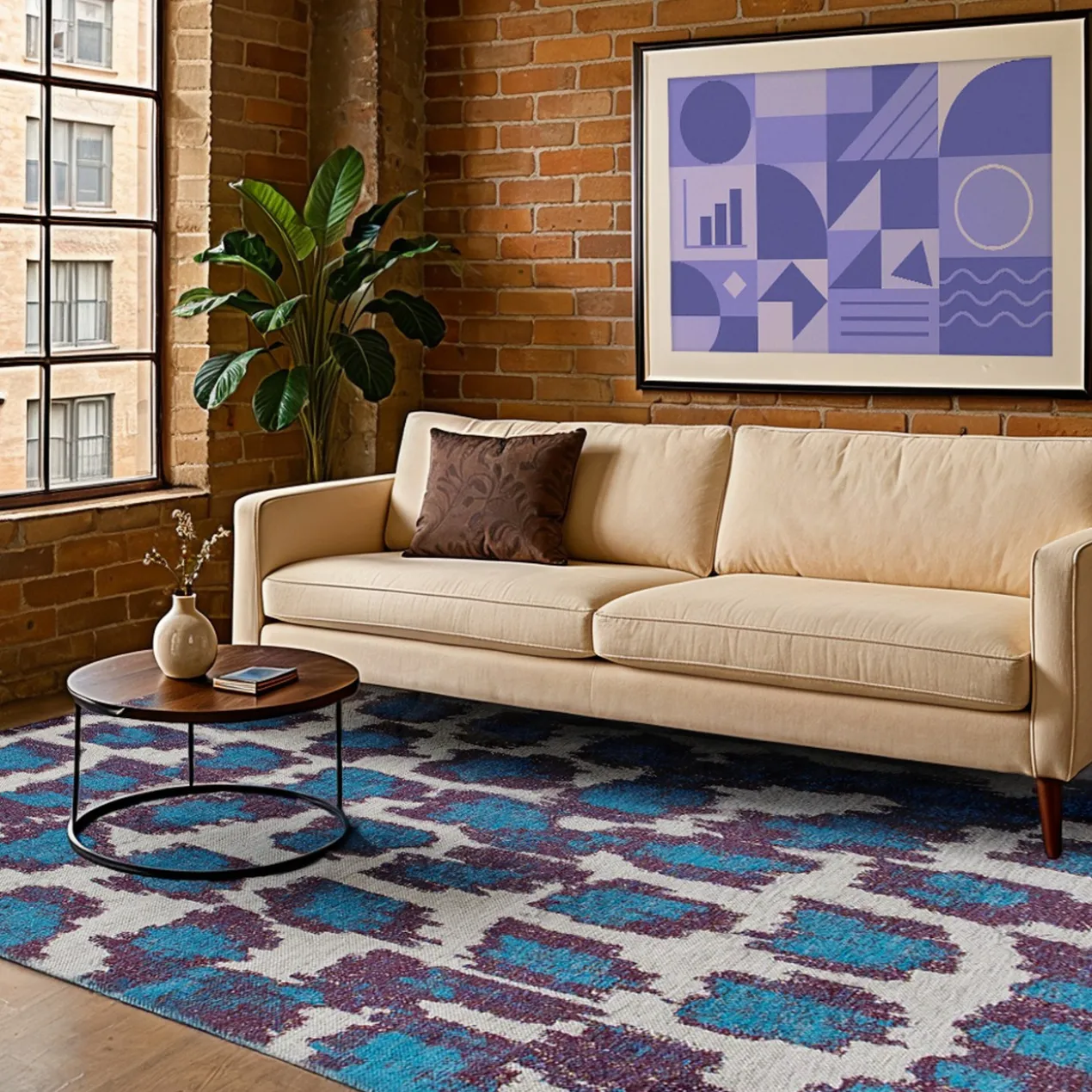 9405-IKAT-BLUE DUCK-80x150cm