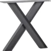 Industrial x-vorm poot metaal 1 stuks