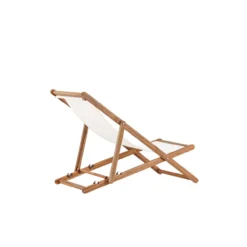 Inklapbare houten tuinstoel Bern Wit