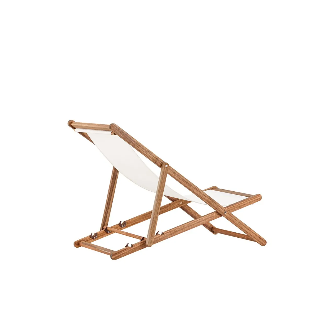 Inklapbare houten tuinstoel Bern Wit