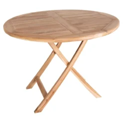 Inklapbare houten tuintafel Jane Naturel
