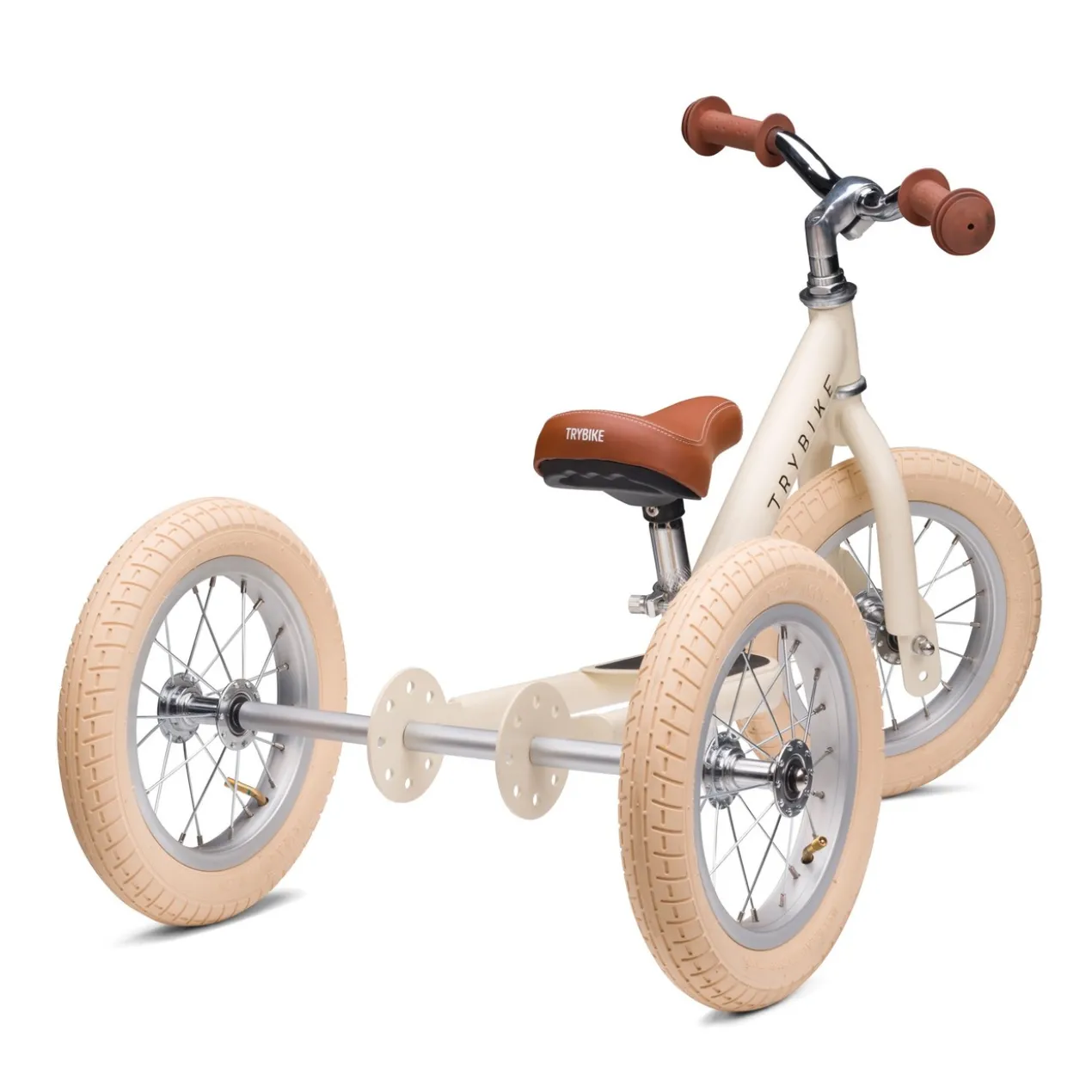 2-in-1-loopfiets Trybike set cream