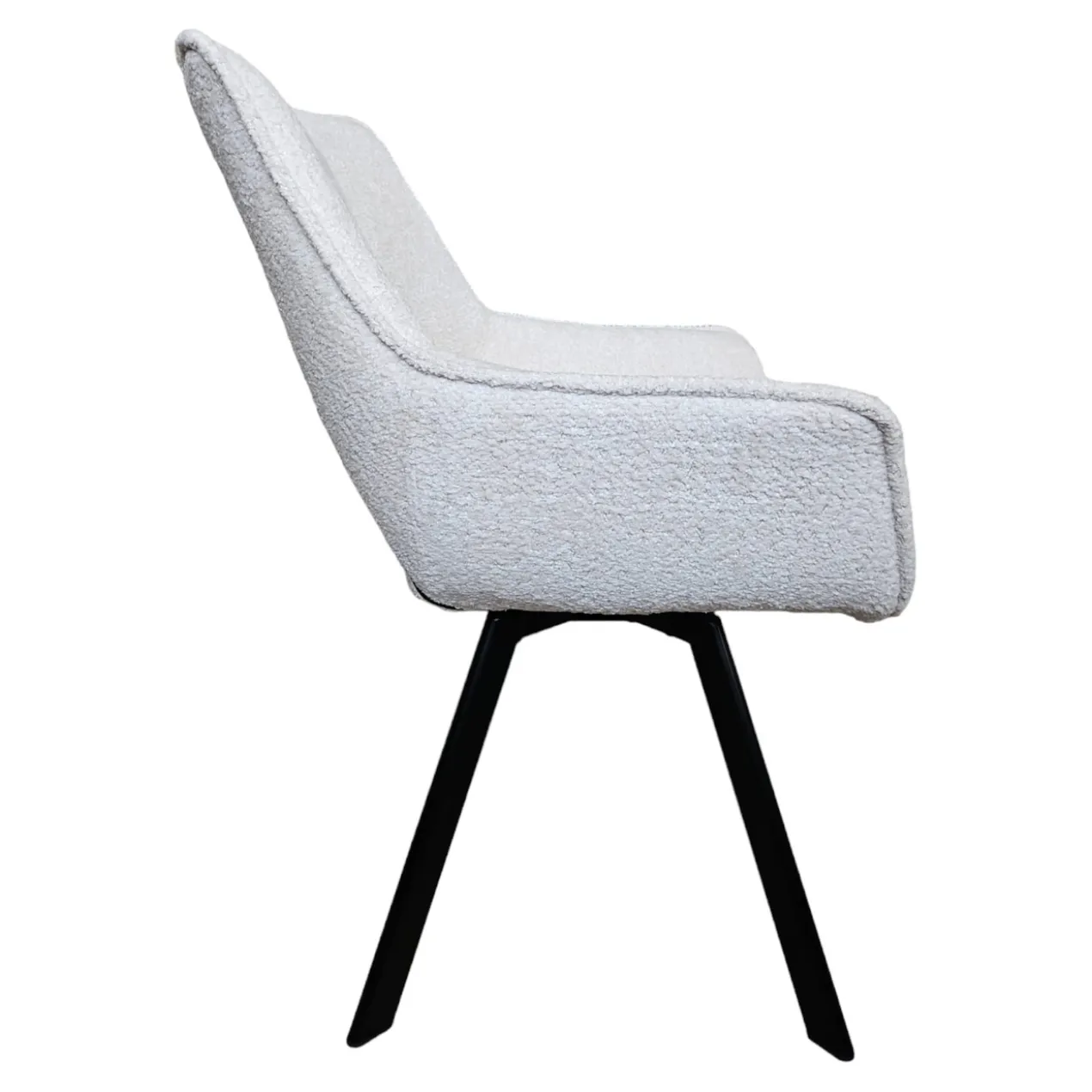 Interieurdirekt - Catharina Eetkamerstoel - Bouclé Beige