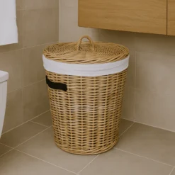 Interieurdirekt Rieten Wasmand Rimba - Groot