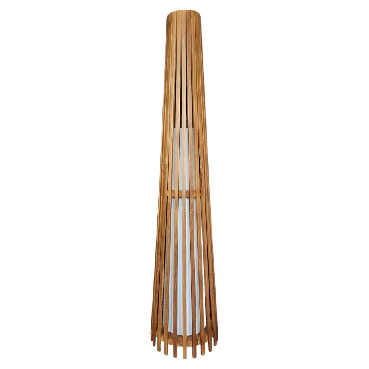 Interieurdirekt – Vloerlamp Anto – Teakhout – 150cm – Naturel