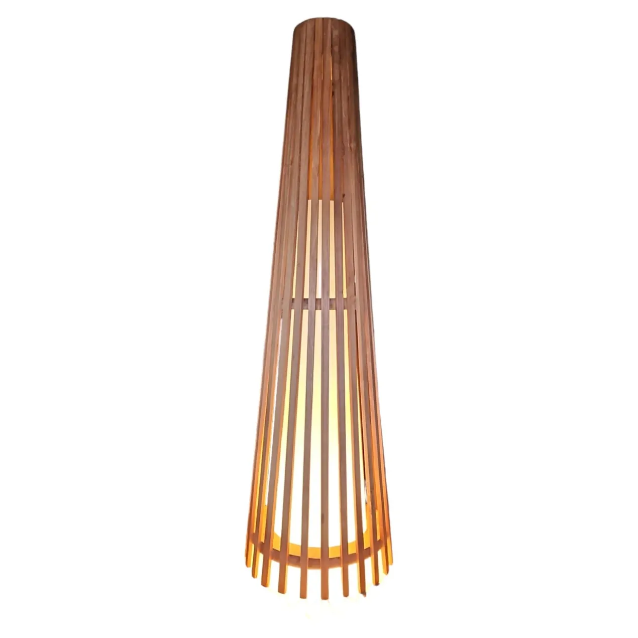 Interieurdirekt – Vloerlamp Anto – Teakhout – 120cm – Naturel