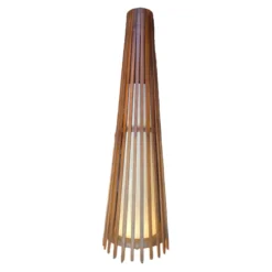 Interieurdirekt – Vloerlamp Anto – Teakhout – 120cm – Walnoot