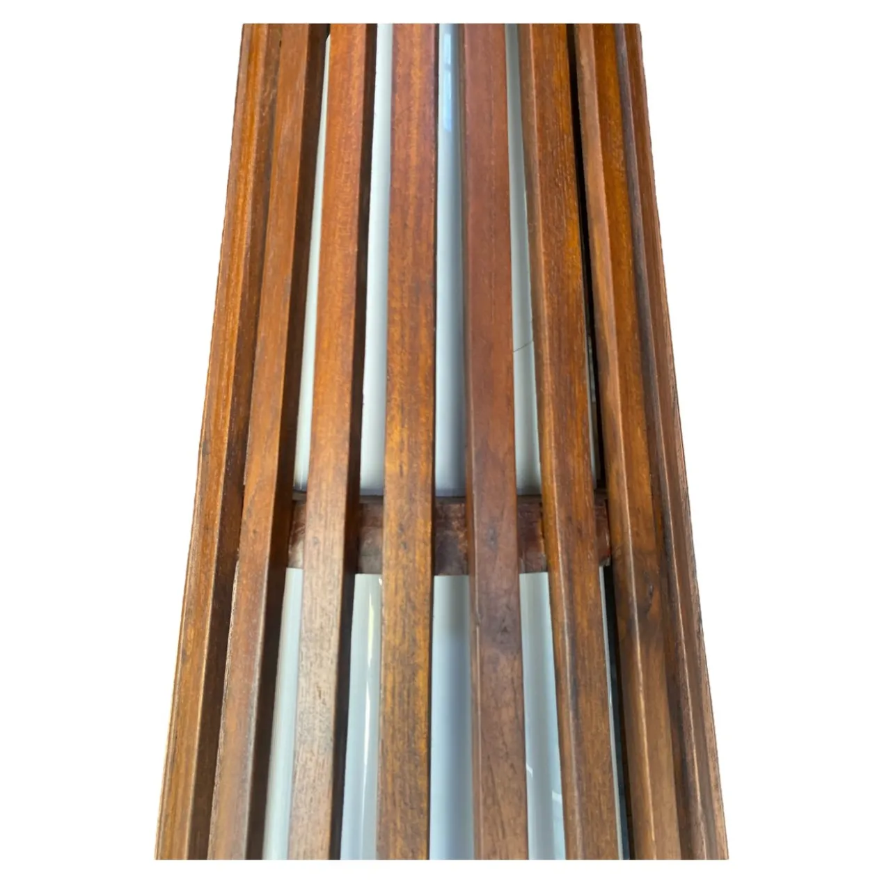 Interieurdirekt – Vloerlamp Anto – Teakhout – 120cm – Walnoot