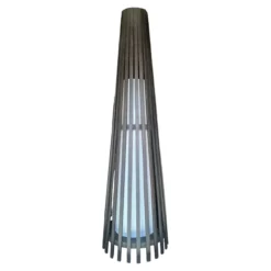 Interieurdirekt – Vloerlamp Anto – Teakhout – 120cm – Zwart