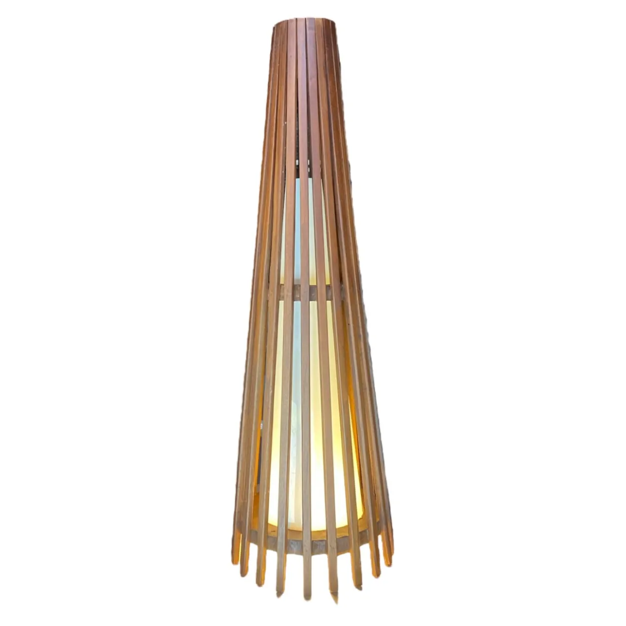 Interieurdirekt – Vloerlamp Anto – Teakhout – 90cm – Walnoot