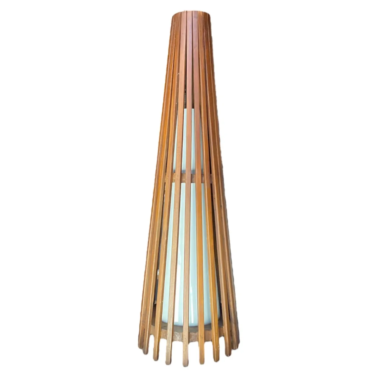 Interieurdirekt – Vloerlamp Anto – Teakhout – 90cm – Walnoot