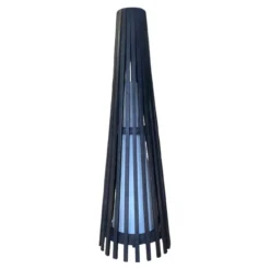 Interieurdirekt – Vloerlamp Anto – Teakhout – 90cm – Zwart