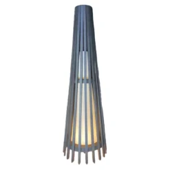 Interieurdirekt – Vloerlamp Anto – Teakhout – 90cm – Zwart