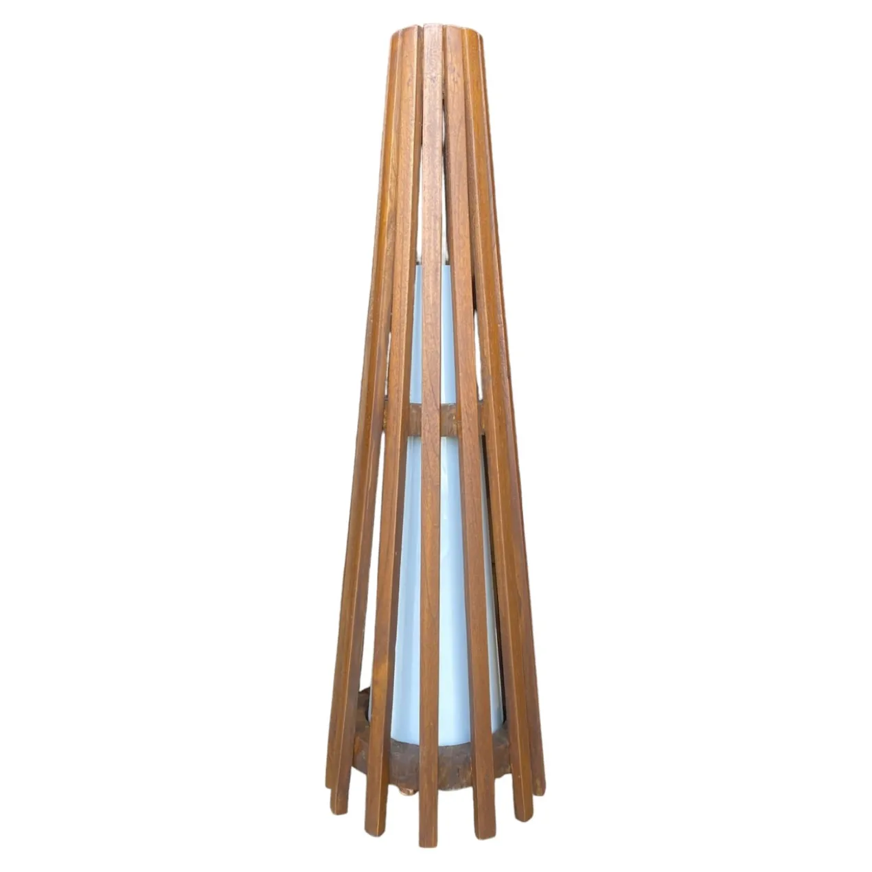 Interieurdirekt – Vloerlamp Anto – Teakhout – 60cm – Walnoot