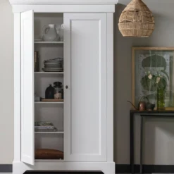 Isabel brocante kast grenen wit [fsc]