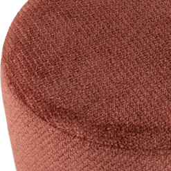 Islen poef met draaivoet boucle bordeauxrood