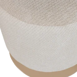 Islen poef met draaivoet boucle beige