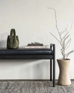 Jack bank 150 - zwart leer