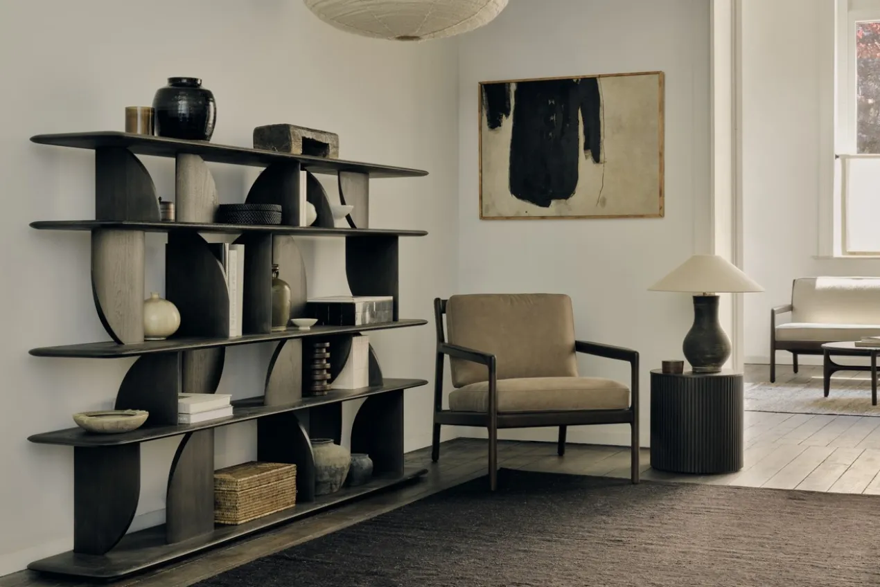 Jack loungestoel donkerbruin mahonie - terra nubuck leer