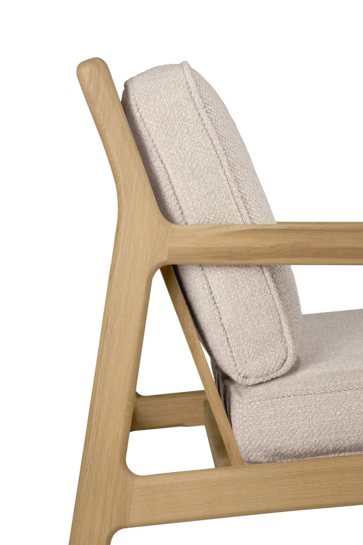 Jack loungestoel eiken - ivory